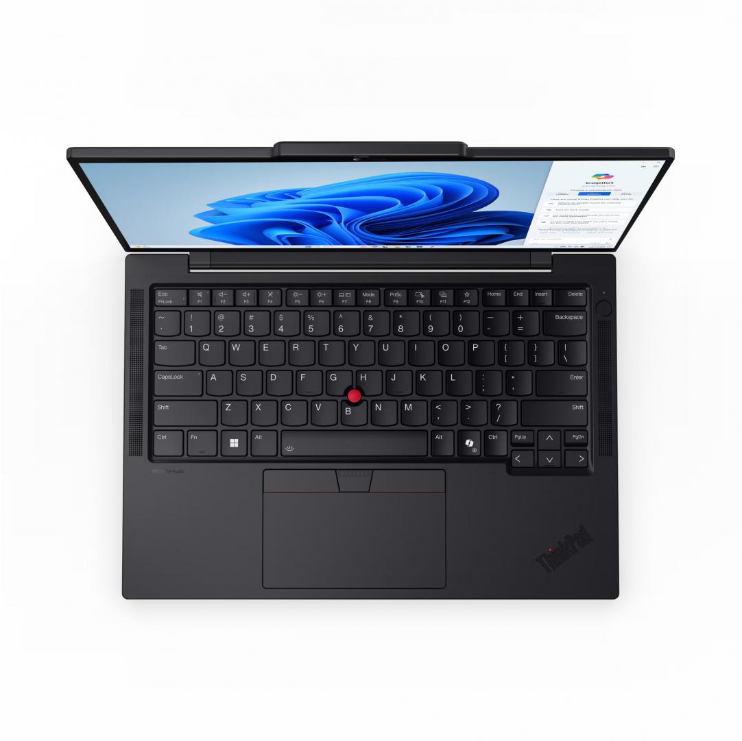 Laptop Lenovo ThinkPad T14s Gen 5;14" WUXGA (1920x1200) IPS 400nits Anti-glare, 45% NTSC, DBEF5;Intel® Core™ Ultra 7 155U, 12C (2P + 8E + 2LPE) / 14T, Max Turbo up to 4.8GHz, 12MB;Video Integrated Intel® Graphics;RAM 32GB Soldered LPDDR5x-6400;SSD1TB SSD M.2 2280 PCIe® 4.0x4 Performance NVMe® Opal (21LS005LRI) - imagine 7