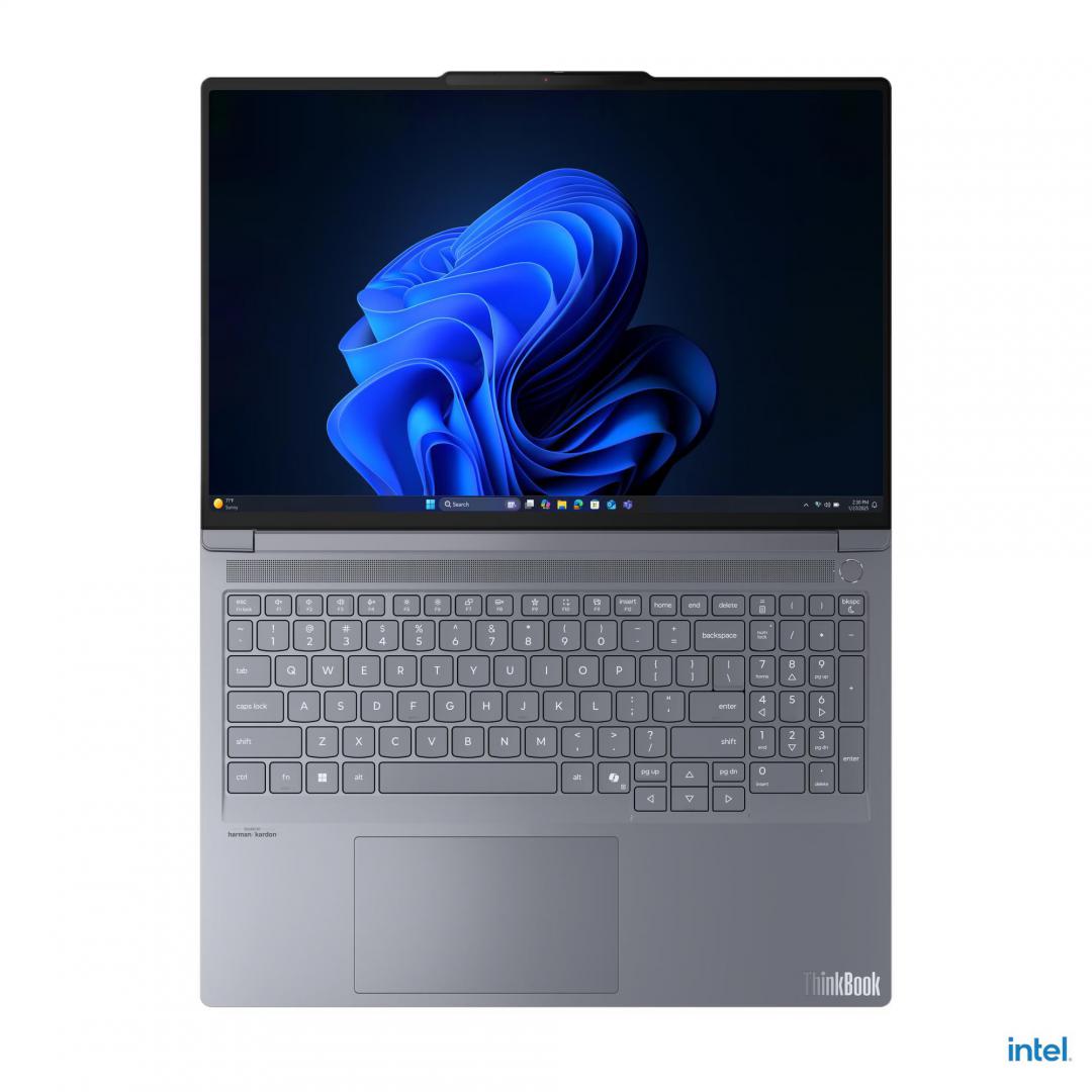 Laptop Lenovo ThinkBook 16p G6 ADR; 16" WQXGA (2560x1600) IPS 500nits Anti-glare, 100% DCI-P3, 240Hz, DisplayHDR™ 400, G-SYNC®, Eyesafe®, X- Rite®; AMD Ryzen™ 9 8940HX (16C / 32T, 2.4 / 5.3GHz, 16MB L2 / 64MB L3); Video NVIDIA® GeForce RTX™ 5060 8GB GDDR7, Boost Clock 2497MHz, TGP 115W, 572 AI TOPS (21U0000KRI) - imagine 11