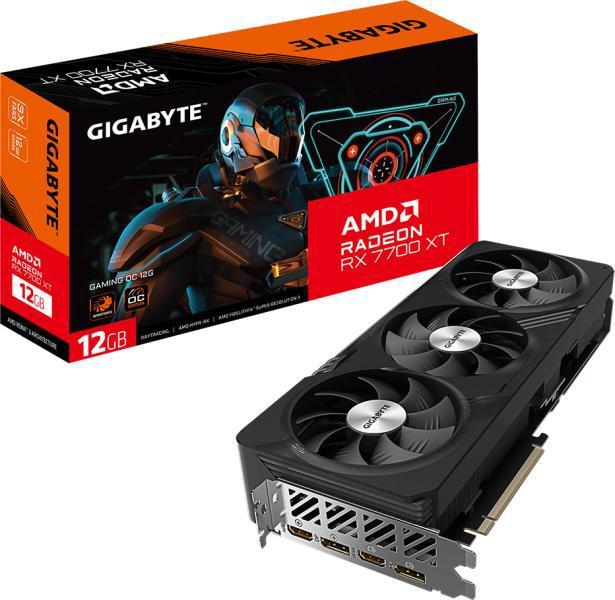 Placa Video GIGABYTE RADEON RX 7700 XT GAMING OC 12GB GDDR6 192 bit, PCIE 4.0, 2x DP 2x HDMI (GV-R77XTGAMING OC-12GD)
