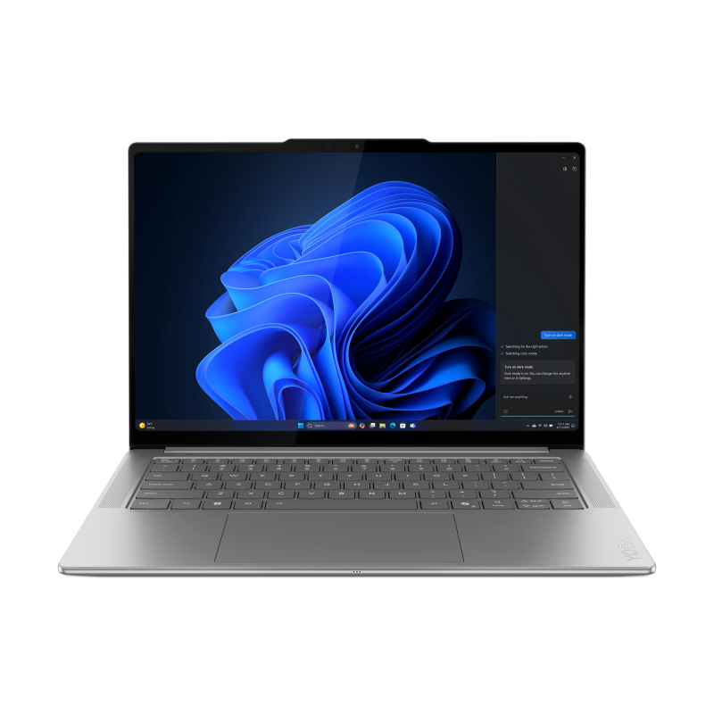 Laptop Lenovo Yoga Pro 7 14IAH10, 14.5" 3K (3000x1876) OLED 1000nits (peak) / 500nits (typical) Glossy / Anti-fingerprint, 100% DCI-P3, 120Hz, Eyesafe®, Dolby Vision®, DisplayHDR™ True Black 1000, Glass, Touch, X-Rite®, PureSight Pro, Intel® Core™ Ultra 7 255H, 16C (6P + 8E + 2LPE) / 16T, Max Turbo (83KF000YRM)