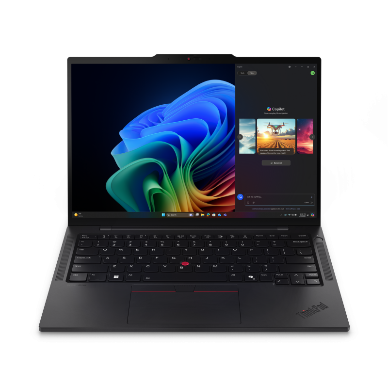 Laptop ThinkPad T14s Gen 6 (Intel); 14" WUXGA (1920x1200) IPS 500nits Anti-glare, 100% sRGB, 60Hz, Low Power; Intel Core™ Ultra 7 258V, 8C (4P + 4LPE) / 8T, Max Turbo up to 4.8GHz, 12MB Intel® Smart Cache; Copilot+ PC; Integrated Intel® AI Boost, up to 47 TOPS; Video Integrated Intel® Arc™ Graphics (21QX001CRI)