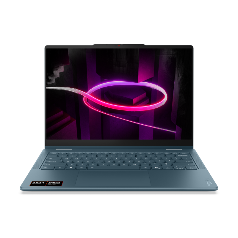 Laptop Consumer Lenovo Yoga 7 2-in-1 14AGP11 Copilot+ PC, cu procesor Ryzen AI 7 445, 14'' OLED, 32 GB LPDDR5x, 1 TB, AMD Radeon 840M, Windows 11 Pro, 3 ani Garantie (83TD003DRM)