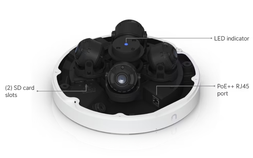Ubiquiti UniFi Camera AI Multi Sensor 4 - White (UVC-AI-MS-4-W) - imagine 15