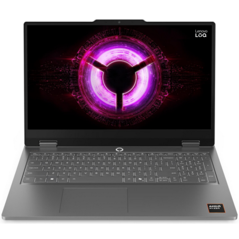 Laptop Lenovo Gaming LOQ Essential 15ARP11, 15.6" FHD (1920x1080) IPS 300nits Anti-glare, 100% sRGB, 144Hz, FreeSync™, AMD Ryzen™ 7 170 (8C / 16T, 3.2 / 4.75GHz, 4MB L2 / 16MB L3), video NVIDIA GeForce RTX™ 5060 8GB GDDR7, Boost Clock 2497MHz, TGP 65W, 572 AI TOPS, RAM 1x 16GB SODIMM DDR5-4800; Two (83VA0015RM)