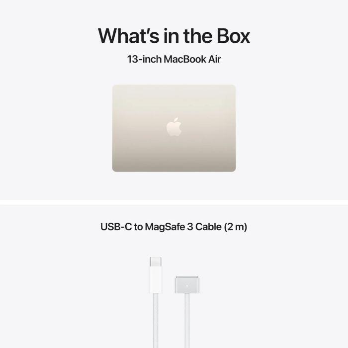 MacBook Air 13.6" Retina/Apple M5 (CPU 10-core, GPU 10-core, NeuralEngine16-core)/16GB/1TB - Starlight - INT KB (No Adapter) - 2026 (MDHC4RO/A) - imagine 3