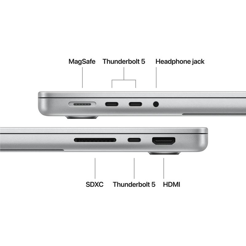 MacBook Pro 14.2"/Apple M5 Pro (CPU 15-core, GPU 16-core, Neural Engine 16-core)/48GB/2TB - Silver - INT KB (No Adapter) - 2026 (CTO from MGDN4RO/A) (Z1MH0015Y) - imagine 3