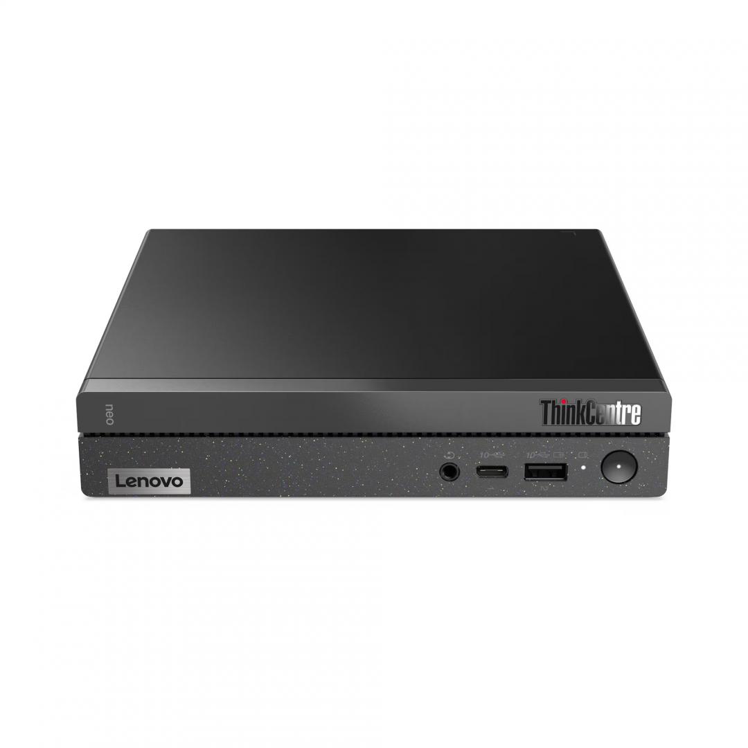 Desktop Lenovo ThinkCentre neo 50q Gen 4 Tiny, Intel Core i3-1215U, 6C (2P + 4E) / 8T, P-core 1.2 / 4.4GHz, E-core 0.9 / 3.3GHz, 10MB Intel Smart Cache, RAM 1x 8GB SODIMM DDR4-3200, 256GB SSD M.2 2280 PCIe 4.0x4 NVMe Opal 2.0, Video: Integrated Intel UHD Graphics, Optic: None, Card reader: No card (12LMS1JL00) - imagine 3