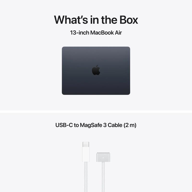 MacBook Air 13.6" Retina/Apple M5 (CPU 10-core, GPU 10-core, NeuralEngine16-core)/32GB/512GB - Midnight - INT KB (No Adapter) - 2026 (CTO from MDHE4RO/A) (Z1L6000G1) - imagine 3