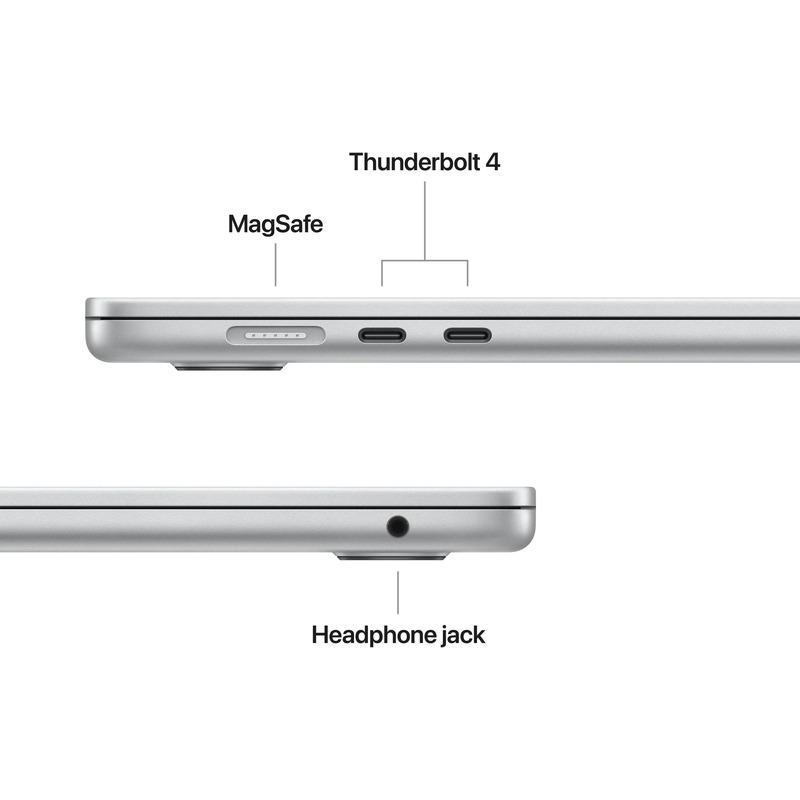 MacBook Air 15.3" Retina/Apple M5 (CPU 10-core, GPU 10-core, NeuralEngine16-core)/32GB/512GB - Silver - INT KB (No Adapter) - 2026 (CTO from MDV94RO/A) (Z1LQ000GY) - imagine 3