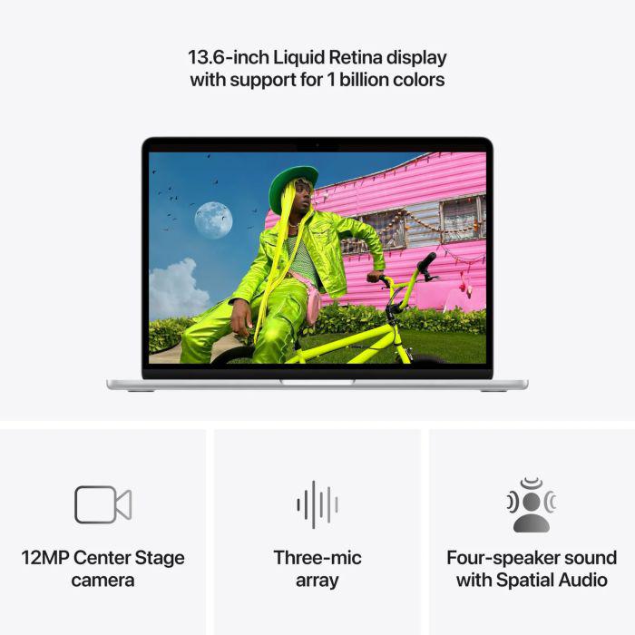 MacBook Air 15.3" Retina/Apple M5 (CPU 10-core, GPU 10-core, NeuralEngine16-core)/16GB/1TB - Silver - INT KB (No Adapter) - 2026 (MDVA4RO/A) - imagine 7