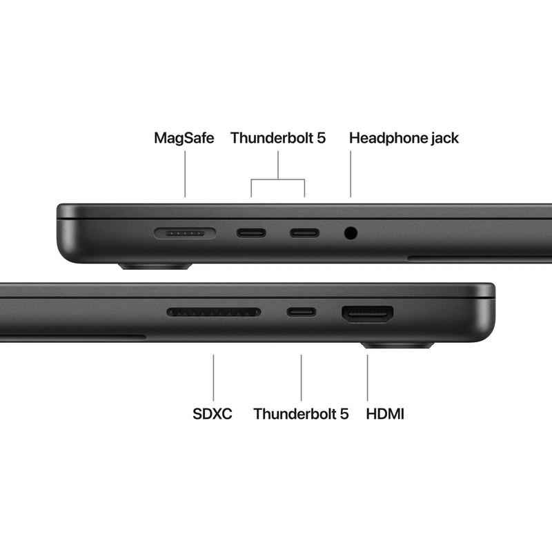MacBook Pro 16.2"/Apple M5 Max (CPU 18-core, GPU 40-core, Neural Engine 16-core)/128GB/2TB - Space Black - INT KB (No Adapter) - 2026 (CTO from MGEE4RO/A) (Z1N2000JB) - imagine 4