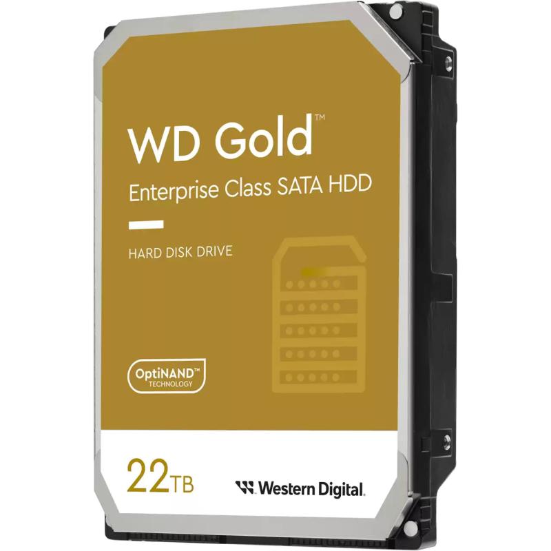 Western Digital Gold. HDD capacity: 22 TB, HDD speed: 7200 RPM, Storage drive buffer size: 512 MB, HDD size: 3.5", Interface: Serial  ATA III (WD221KRYZ)