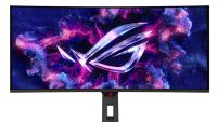 Monitor Asus 34" XG34WCDG, Curvature: 1800R, Diagonal (inch): 34, Diagonal (cm): 86, Aspect ratio: 21:9, Panel: QD-OLED, Resolution: 3440x1440, Refresh Rate: 175Hz, Response time GtG: 0.03ms, Brightness (max): 250 cd/m², Contrast (static) : 1.5M:1, Viewing angle: 178/178, Color Gamut Type: DCI-P3 (XG34WCDG)