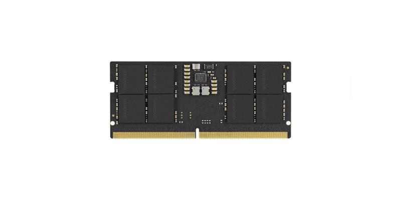 Goodram SODIMM GR5600S564L46/32G. Component for: Laptop, Internal memory: 32 GB, Memory layout (modules x size): 1 x 32 GB, Internal  memory type: DDR5, Memory clock speed: 5600 MHz, Memory form factor: 262-pin SO-DIMM, CAS latency: 46 (SODIMM GR5600S564L46/32G)