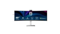 Monitor Philips 48.8" 49B2U6903CH/00, Curvature: 1800R, Diagonal (inch): 48.8, Diagonal (cm): 124, Aspect ratio: 32:9, Panel: VA, Resolution: 5120x1440, Refresh Rate: 120Hz, Response time GtG: 4ms, Brightness (max): 500 cd/m², Contrast (static) : 3000:1, Contrast (dynamic): 80M:1, Viewing angle (49B2U6903CH/00)