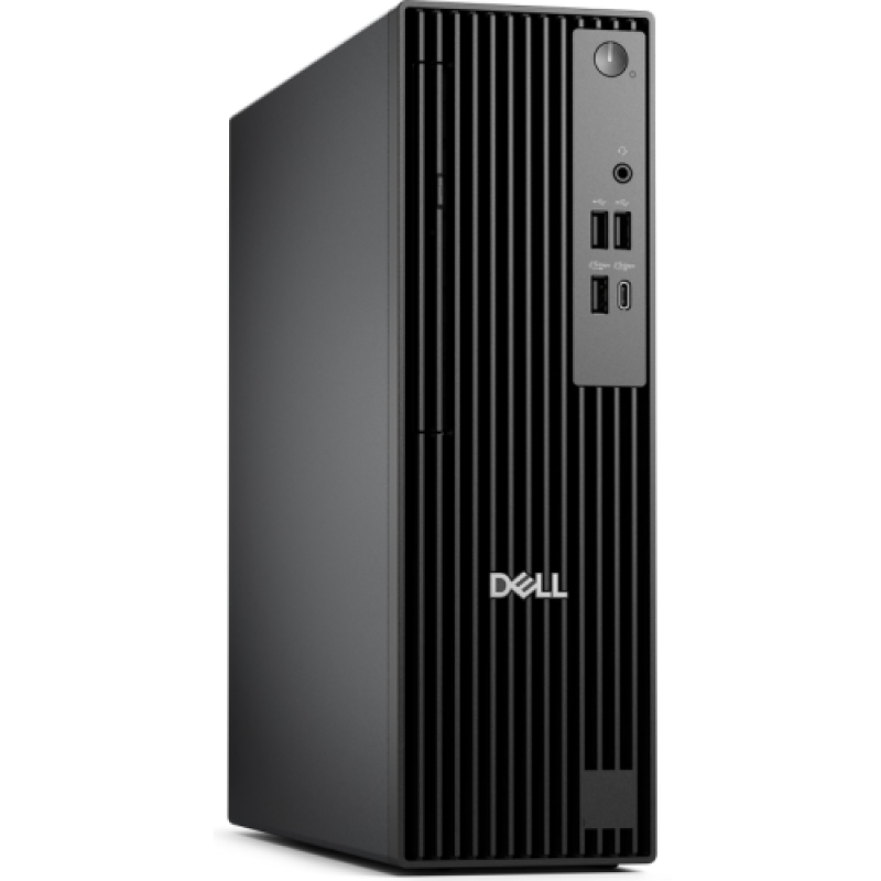 Desktop Business Dell Pro Slim QCS1255 cu procesor AMD Ryzen 5 8600G pana la 5.0 GHz, 16GB DDR5, 512GB SSD, AMD Radeon 760M, Linux, Black, 1 an garantie (BTO523_QCS1255_EMEA_UBU)