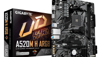GIGABYTE A520M H ARGB. Processor manufacturer: AMD, Processor socket: Socket AM4, Compatible processor series: AMD Ryzen 3000 Series, AMD Ryzen 4000 Series, AMD Ryzen 5000 Series, AMD Ryzen PRO 3000 Series,.... Supported memory types: DDR4-SDRAM, Maximum internal memory: 64 GB, Memory slots type (A520M H ARGB)