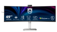 "Monitor Philips 48.8"" 49B2U5900CH/00, Curvature: 1800R, Diagonal (inch): 48.8, Diagonal (cm): 124, Aspect ratio: 32:9, Panel: VA, Resolution: 5120x1440, Refresh Rate: 75Hz, Response time GtG: 4ms, Brightness (max): 450 cd/m², Contrast (static) : 3000:1, Contrast (dynamic): 80M:1, Viewing angle (49B2U5900CH/00)