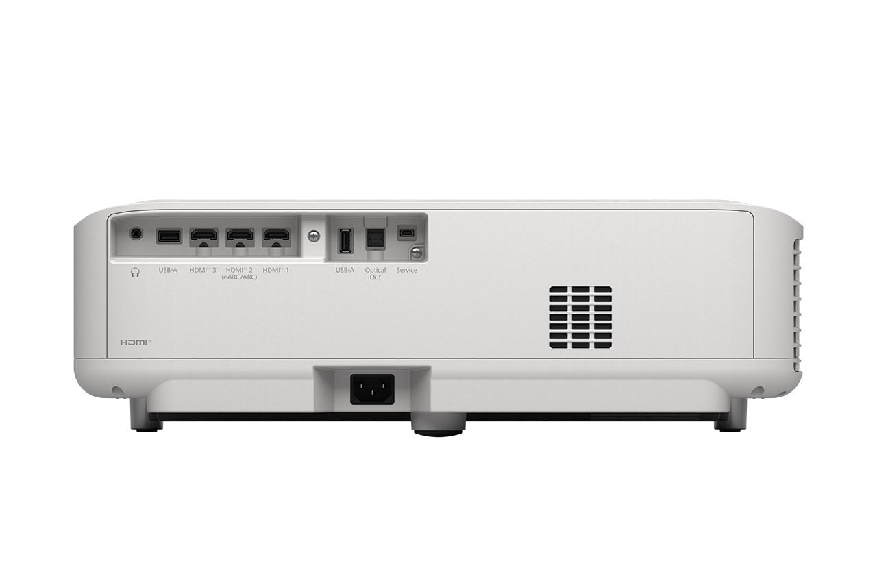 PROJECTOR EPSON EH-LS670W DIAMOND WHITE, short throw, 3600 Lumeni, Rezolutie: 4K PRO-UHD, Aspect ratio: 16:9, Contrast: 5.000.000 : 1, Sursa de lumina: Laser, Durata viata sursa lumina: 20.000h, Refresh rate: 192 Hz - 240 Hz, Suport HDR, până la 1,07 miliarde culori, Dimensiuni ecran proiectie (V11HB82040) - imagine 4