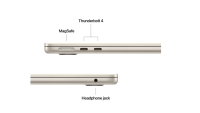 MacBook Air 13.6" Retina/Apple M5 (CPU 10-core, GPU 10-core, NeuralEngine16-core)/16GB/2TB - Starlight - INT KB - 70W ADAPTER- 2026 (CTO from MDHC4RO/A) (Z1L4000VA)