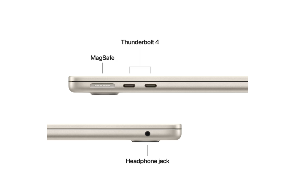 MacBook Air 13.6" Retina/Apple M5 (CPU 10-core, GPU 10-core, NeuralEngine16-core)/16GB/2TB - Starlight - INT KB - 70W ADAPTER- 2026 (CTO from MDHC4RO/A) (Z1L4000VA)
