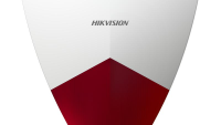 Sirena de efractie Hikvision DS-PS102X/RED;314300685 compatibila cu centrale DS-PWA96-M2H-WE; Culoare: Rosu Built-in Flash IP55 Dimensiuni:221mmx215mmx51mm (DS-PS102X/R)