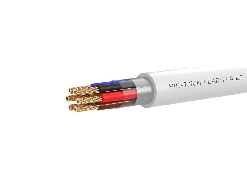 Cablu alarma Hikvision DS-1AC6APL1; 6 fire: 6×0.22 mm2, rezistenta foc: CPR Eca, 25AWG, material cupru integral, cutie 305 metri. (DS-1AC6APL1)