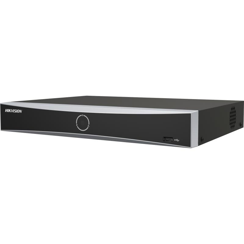 NVR Hikvision 8 canale AcuSeek K Vpro DS-7608NXI-K1/8P/VPRO; 3-ch@12 MP or 6-ch@8 MP or 12-ch@4 MP or 24-ch@1080p decoding capacity, H.265 +/H.265/H.264+/H.264, iesiri: HDMI/VGA, 1x SATA max 16TB pe HDD, AI by NVR: Facial recognition, perimeter protection, motion detection 2.0, AcuSearch, AcuSeek (DS-7608NXI-K1/8P/VPRO)