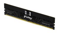 Kingston Technology FURY Renegade Pro. Component for: PC/Server, Internal memory: 32 GB, Memory layout (modules x size): 1 x 32 GB, Internal memory type: DDR5, Memory form factor: 288-pin DIMM, CAS latency: 28, ECC, Product colour: Black (KF556R28RBE2-32)