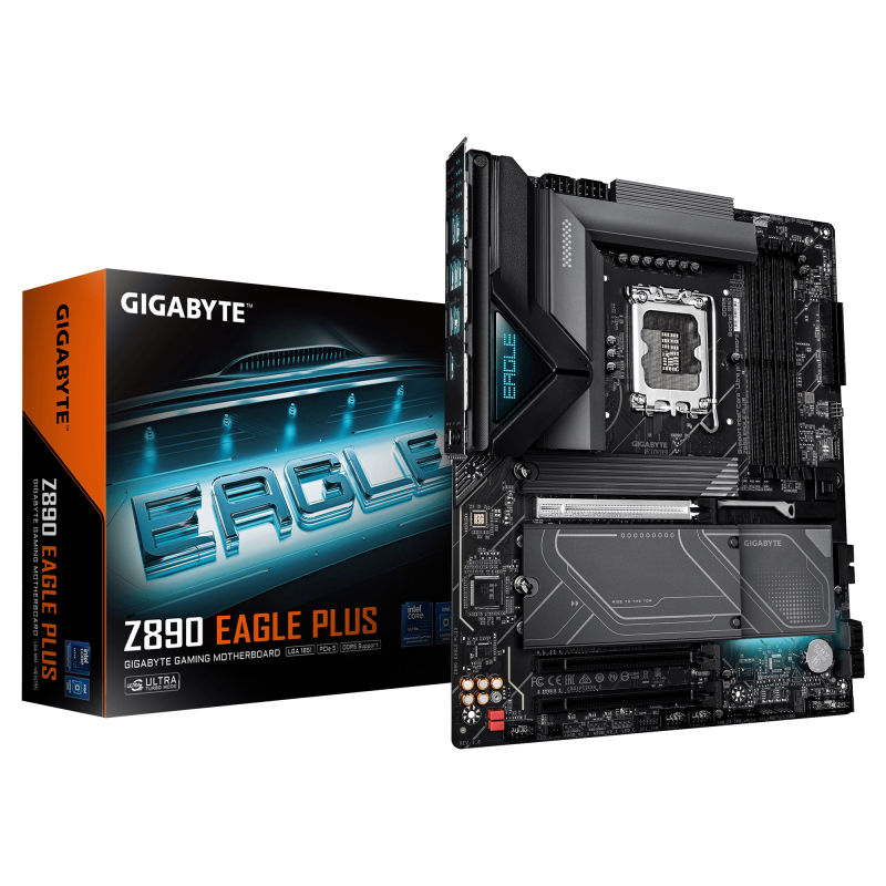 Placa de baza Gigabyte Z890 EAGLE PLUS, LGA 1851, DDR5, ATX (Z890 EAGLE PLUS)