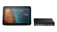 Desktop Consumer HP Mini IP Conference PC cu procesor Intel Core i7-13700T pana la 4.80 GHz, 16GB DDR4, 256GB SSD, Intel Integrated Graphics, Fara OS, Black, 1 an garantie (A1ZB6AW)