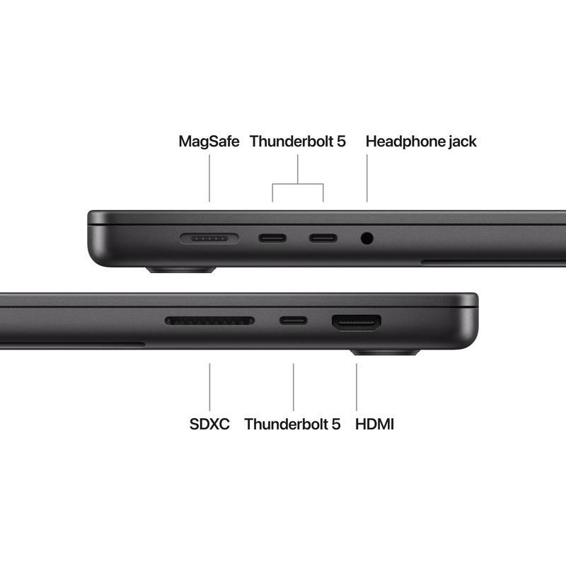 MacBook Pro 16.2"/Apple M4 Max (CPU 16-core, GPU 40-core, Neural Engine16-core)/128GB/1TB - NANO TEXTURE - Space Black - INT KB (Cto from MX2Y3RO/A) (Z1FU002B4) - imagine 3