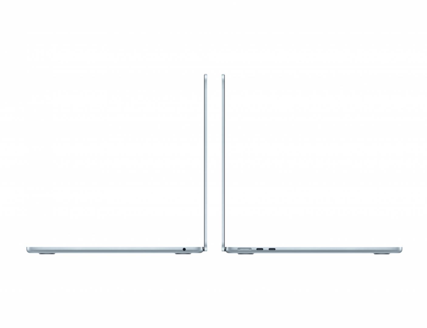 MacBook Air 13.6" Retina/Apple M4 (CPU 10-core, GPU 10-core, NeuralEngine 16-core)/32GB/1TB - Sky Blue - INT KB (2025) 35W (Cto from MC6U4RO/A) (Z1H8000DS) - imagine 3