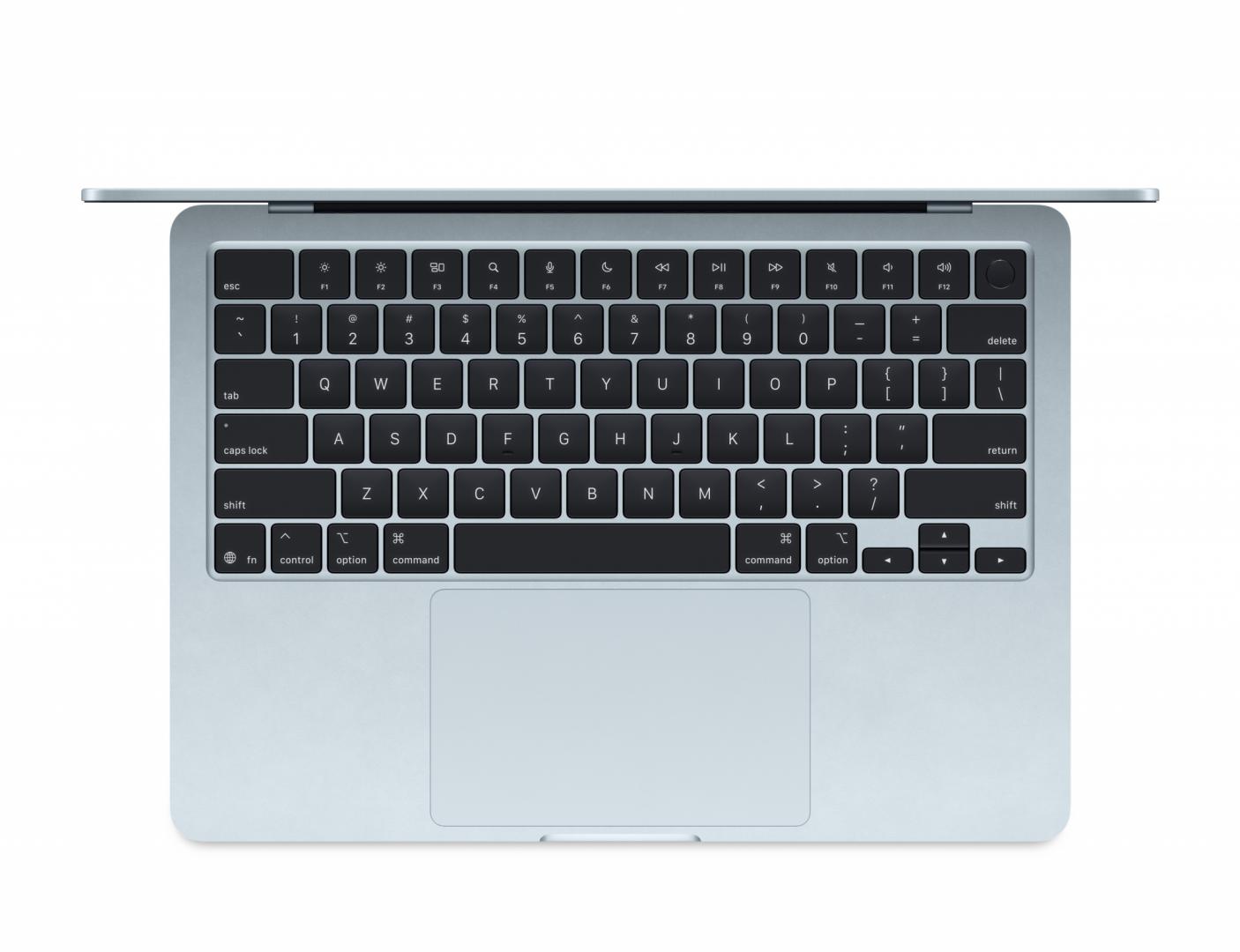 MacBook Air 13.6" Retina/Apple M4 (CPU 10-core, GPU 10-core, NeuralEngine 16-core)/32GB/1TB - Sky Blue - INT KB (2025) 35W (Cto from MC6U4RO/A) (Z1H8000DS) - imagine 2