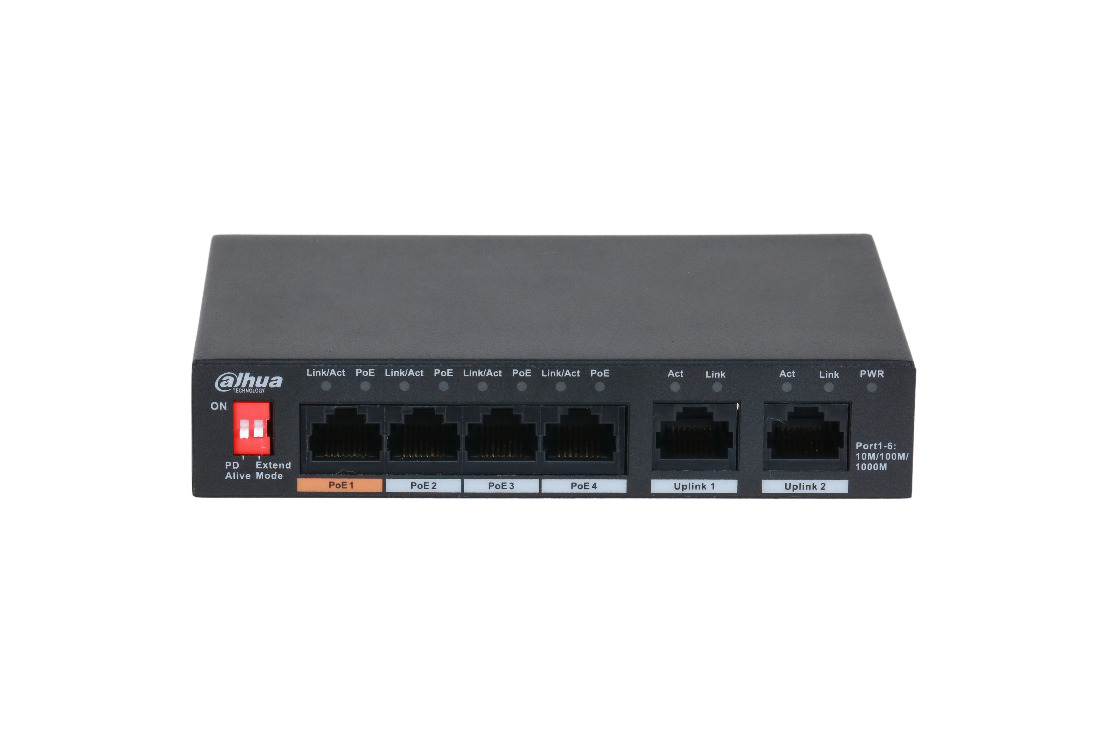 Dahua SWITCH  6Ports Dahua  PFS3006-4GT-60-V2 (PFS3006-4GT-60-V2)