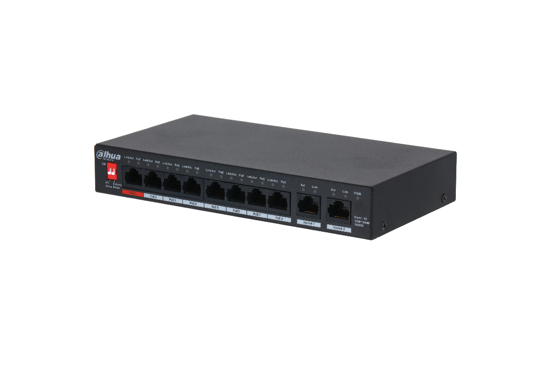 Dahua SWITCH 8PORT POE PFS3010-8GT-96-V2 (PFS3010-8GT-96-V2)
