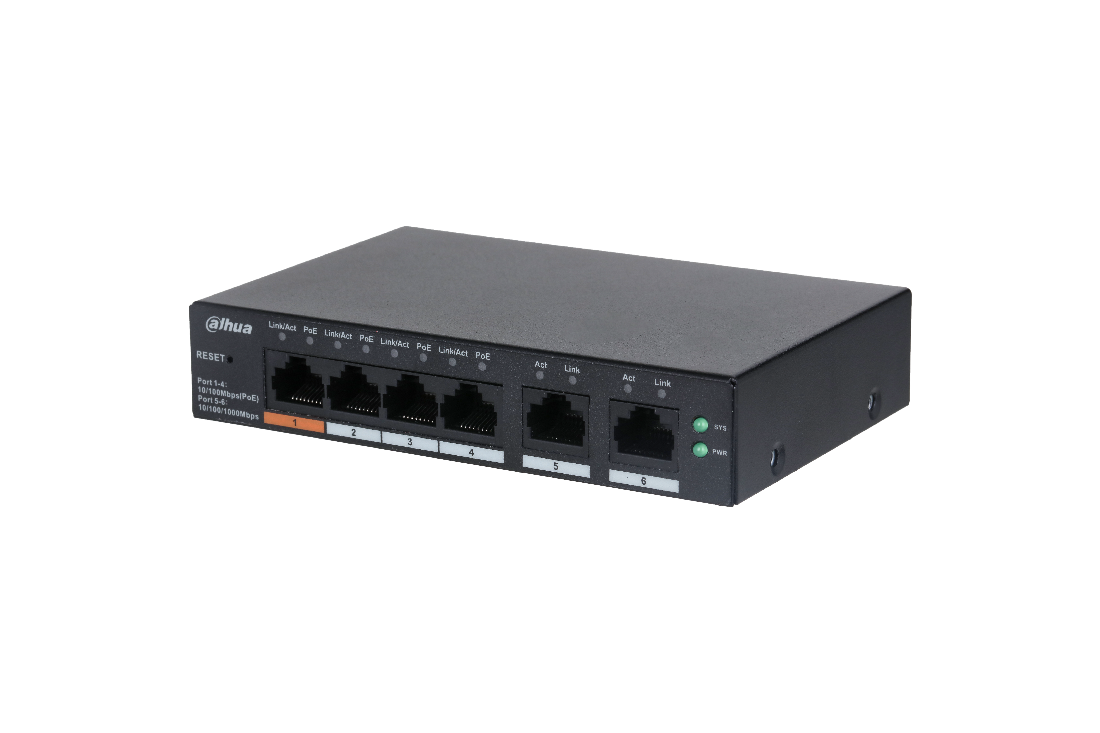 Dahua SWT 6PORT, 4PORT POE CS4006-4ET-60 (CS4006-4ET-60)