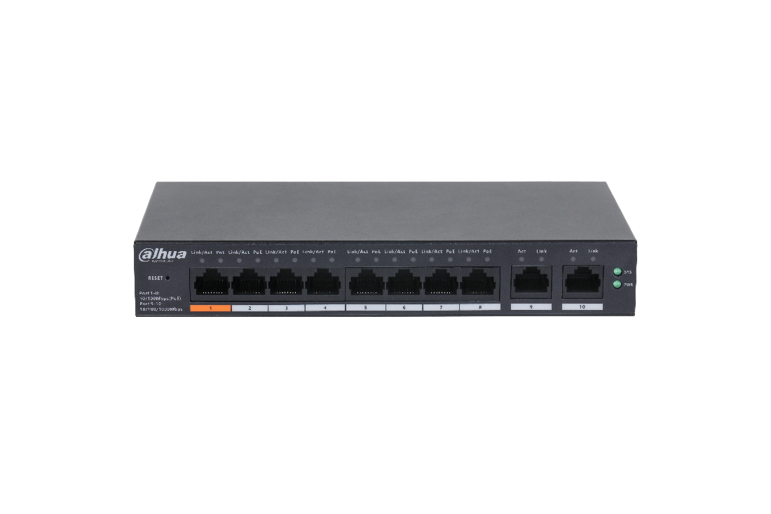 Dahua SWT 10PORT, 8PORT POE DHA CS4010-8ET-60 (CS4010-8ET-60)