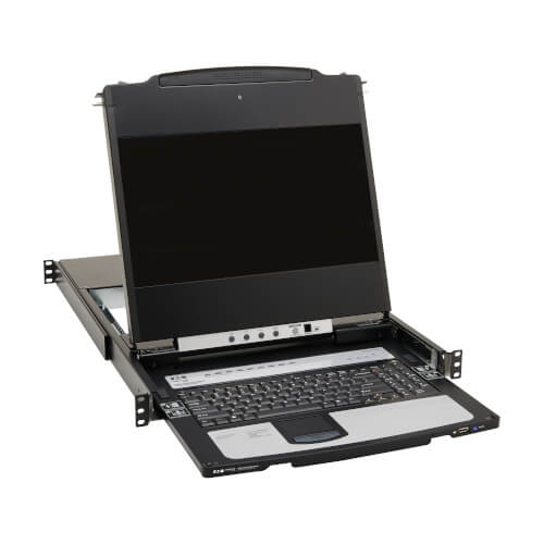 Eaton TrippLite 8-Port KVM Switch Console, Dis (B030-DP08-17D)