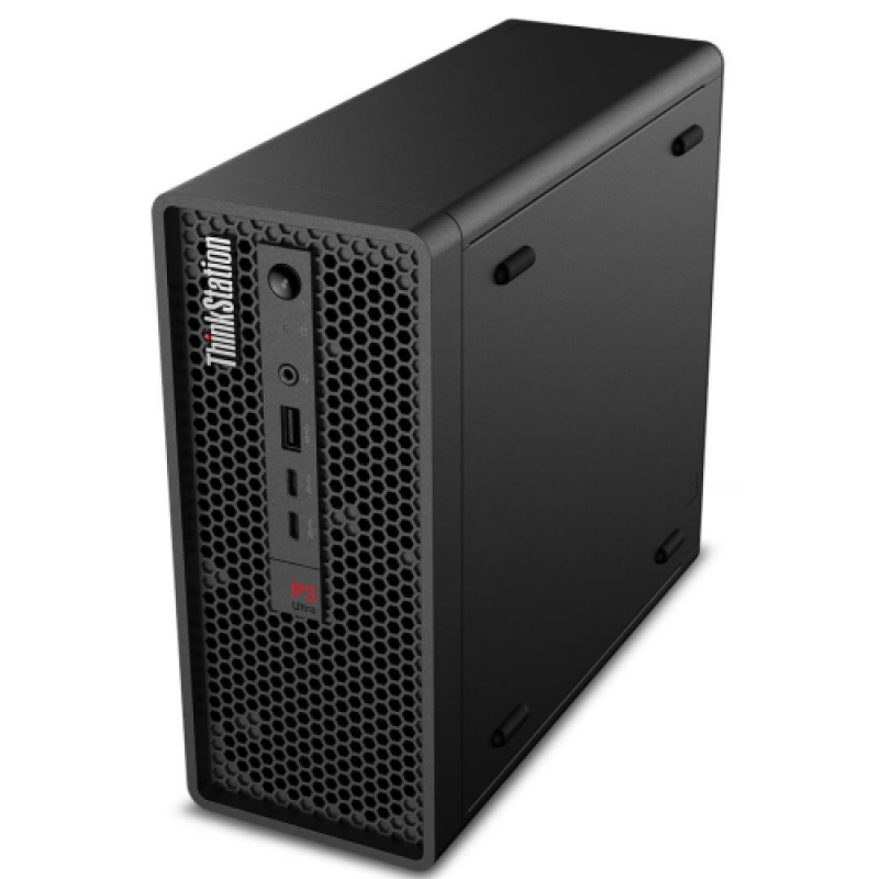 Desktop Workstation Lenovo ThinkStation P3 Ultra SFF Gen 2 cu procesor Intel Core Ultra 9 285 pana la 5.6 GHz, 64GB DDR5, 1TB SSD, RTX 2000 Ada, Windows 11 Pro, Black, 3 ani garantie (30J50024RI)