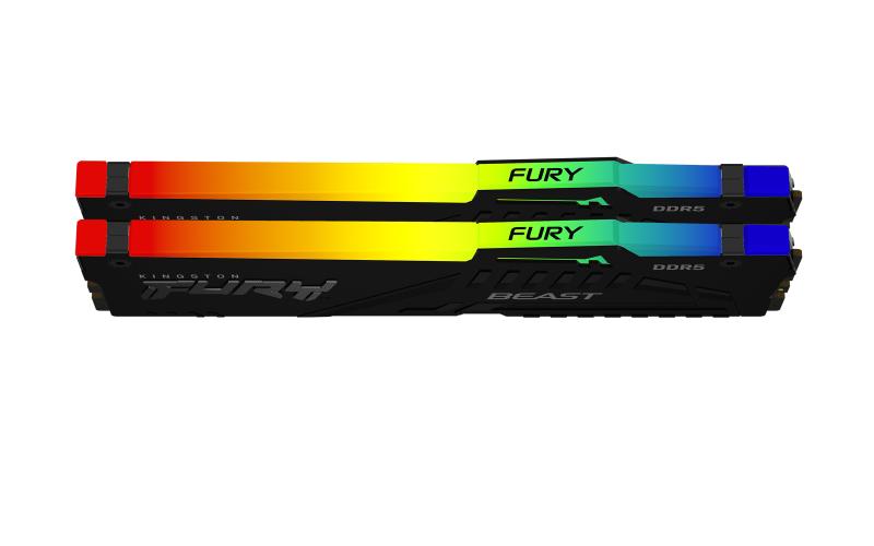 Memorie RAM Kingston FURY Beast, 32GB DDR5, 6400MHz, CL32 (KF564C32BBEAK2-32)