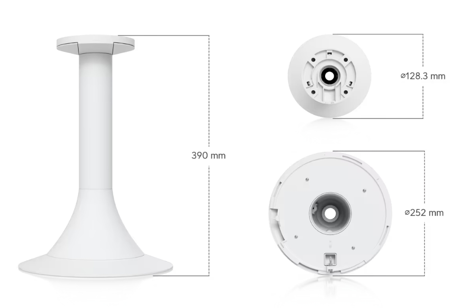 Ubiquiti UniFi AI Multi Sensor 4 Camera Pendant Mount - White (UACC-AI-MS-4-PM-W) - imagine 11