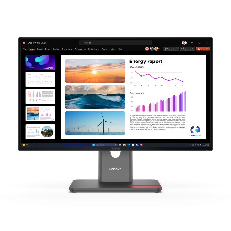 Monitor Consumer Lenovo ThinkVision P24Q-40, 23.8", 2560 x 1440 pixeli, Black, 3 ani Garantie (64B2GAT1EU)