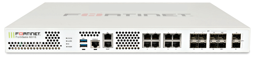 FortiGate 601E Hardware plus FortiCare Premium and FortiGuard Enterprise Protection 3 ani (FG-601E-BDL-809-36)
