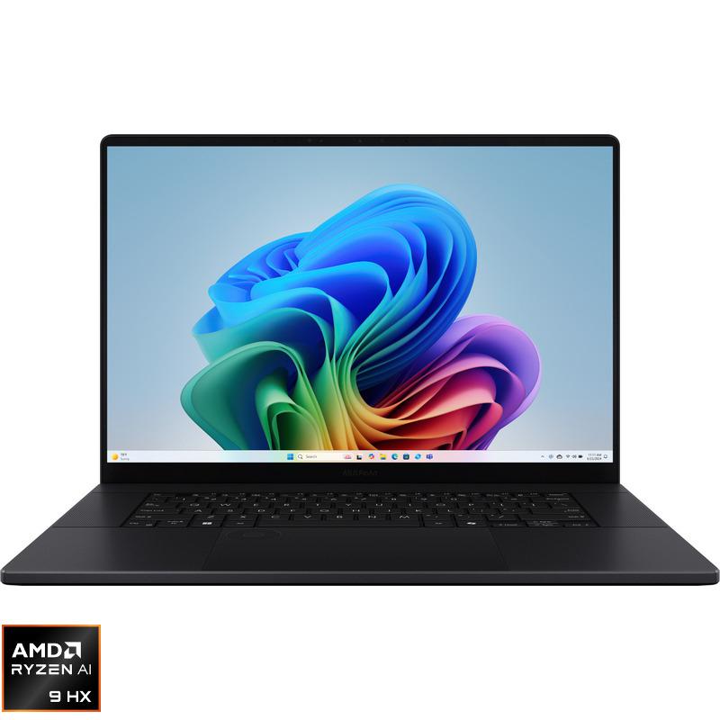 Laptop Consumer ASUS ProArt P16 H7606WM, cu procesor Ryzen AI 9 370, 16'' OLED, 32 GB LPDDR5x, 2 TB, NVIDIA GeForce RTX 5060, 8GB GDDR7, Windows 11 Pro, 3 ani Garantie (H7606WM-SR121X)