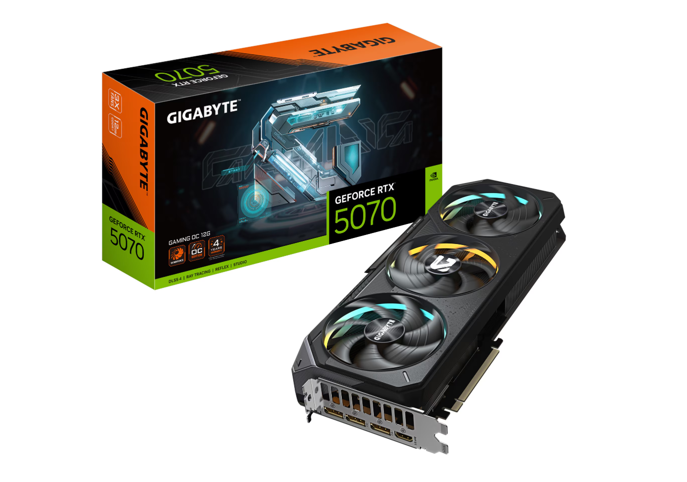 Placa video Gigabyte GeForce RTX 5070 GAMING, 12GB GDDR7, PCI Express 5.0, 192-bit (GV-N5070GAMING-12GD) - imagine 2