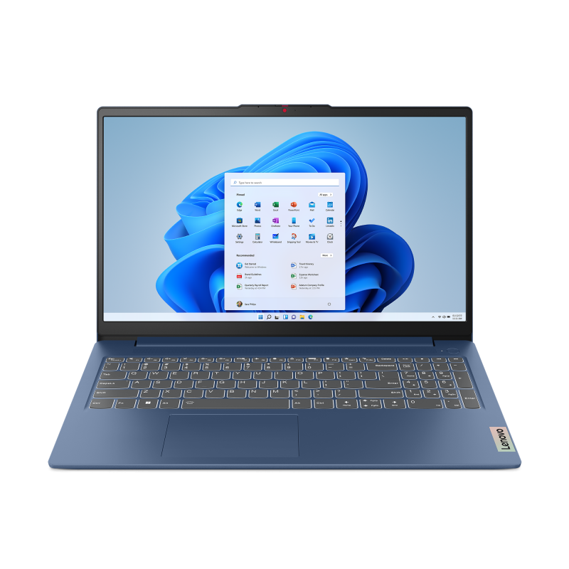 Laptop Consumer Lenovo IdeaPad Slim 3 15AMN8, cu procesor AMD Ryzen 5 40, 15.6'' TN, 8 GB LPDDR5, 512 GB, AMD Radeon 610M, Fara OS, 3 ani Garantie (82XQ01BJRM)