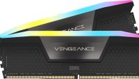 Memorie RAM CORSAIR Vengeance RGB Black, 32GB DDR5, 5200MHz, CL40 (CMH32GX5M2B5200C40)