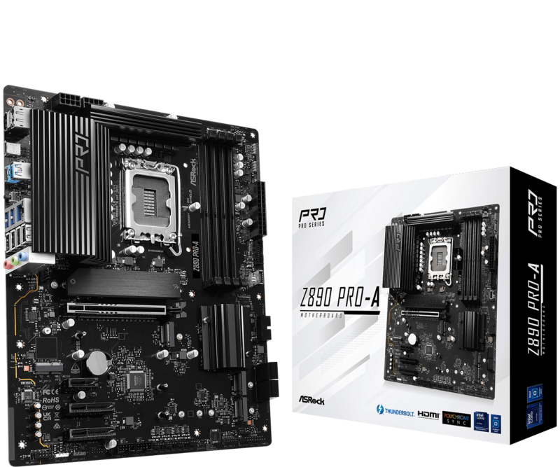 Placa de baza Asrock Z890 Pro-A, Socket 1851, DDR5, ATX (Z890 PRO-A)