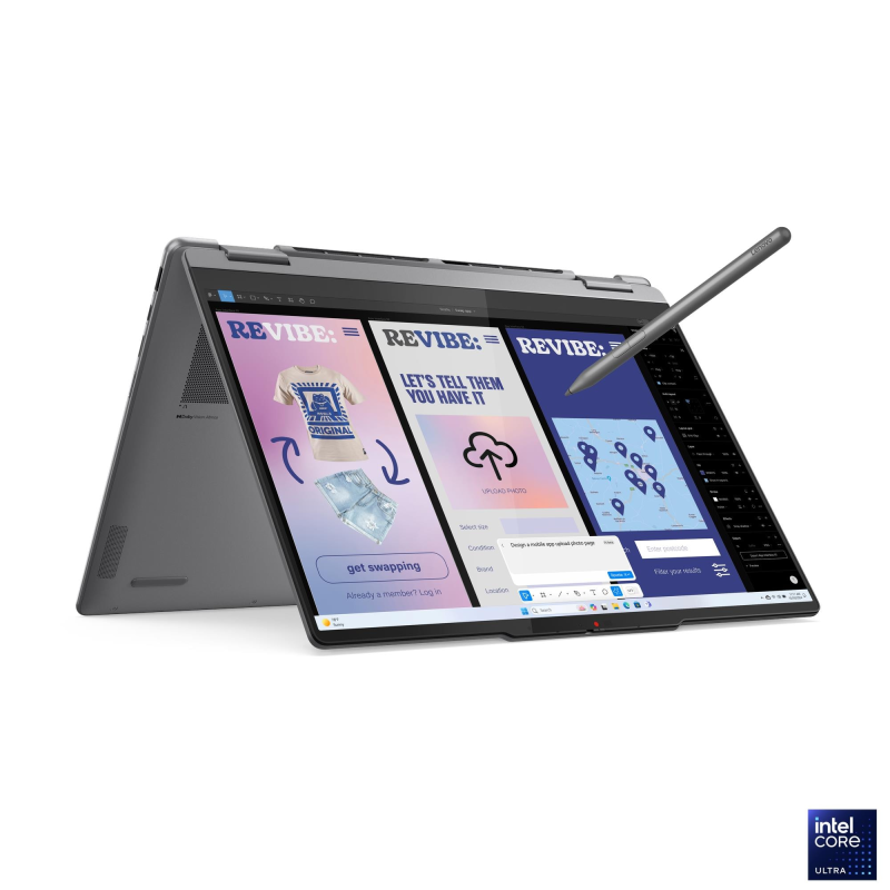 Laptop Consumer Lenovo Yoga 7 2-in-1 14ILL10, cu procesor Intel Core Ultra 5 226V, 14'' OLED, 16 GB LPDDR5x, 512 GB, Intel Arc 130V, Fara OS, 3 ani Garantie (83JQ00HSRM)